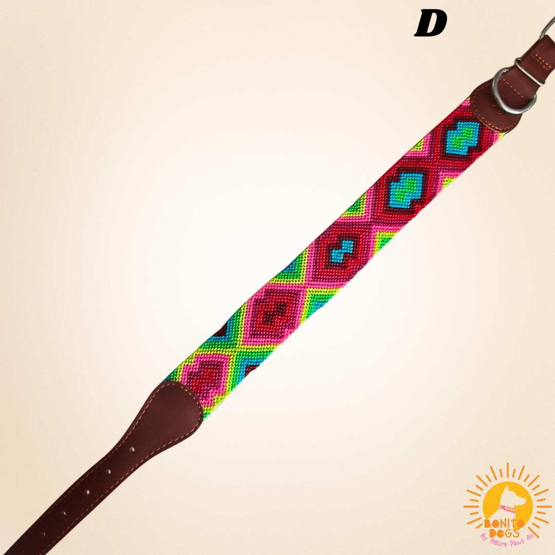 Extra-Large Mexican Leather Collar - set 2