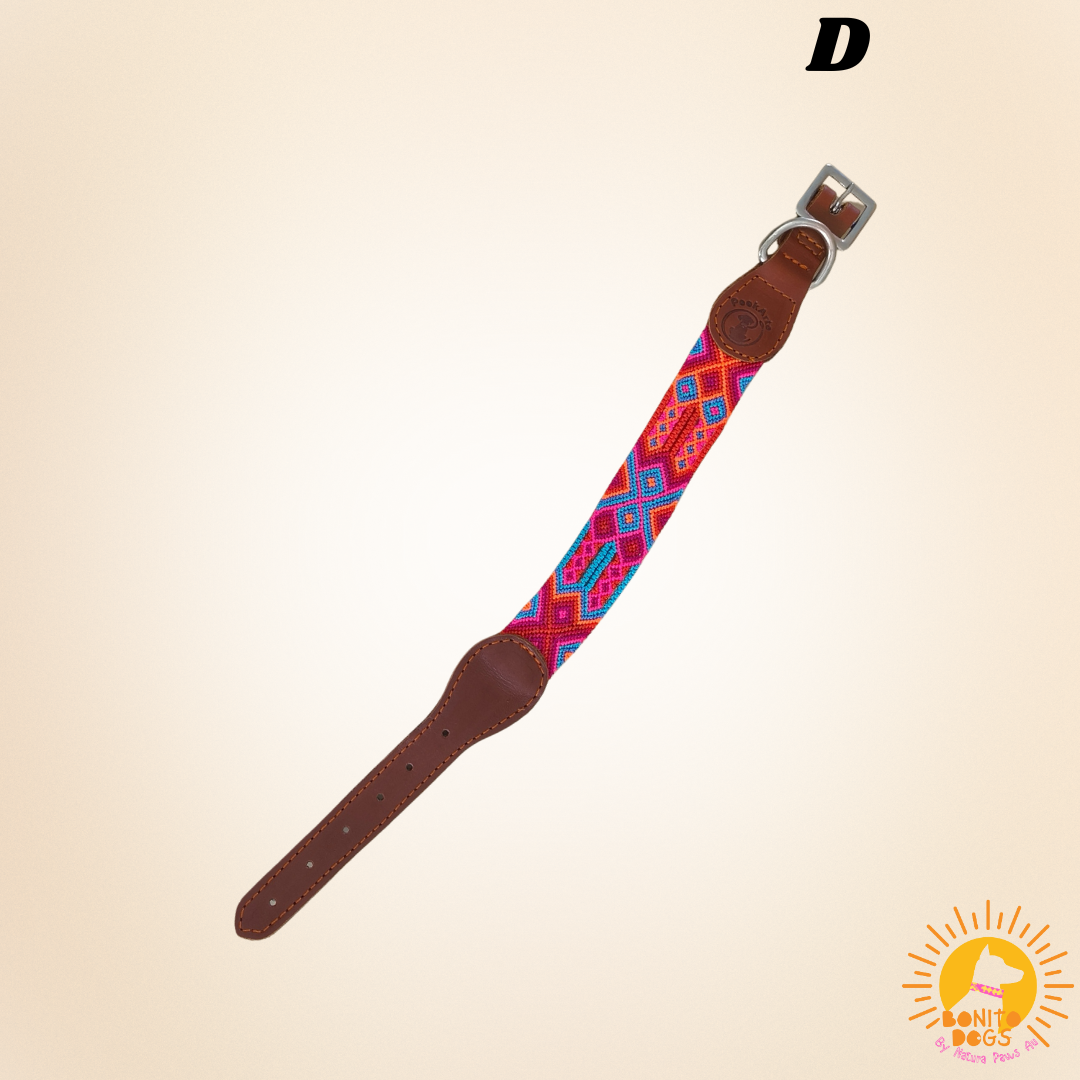 Small Mexican Leather Collar - set 1