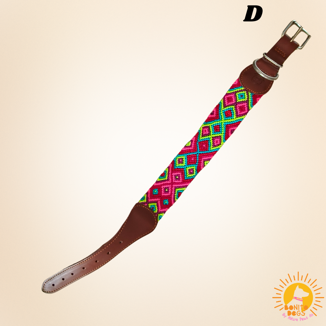 Large Mexican Leather Collar - set 1