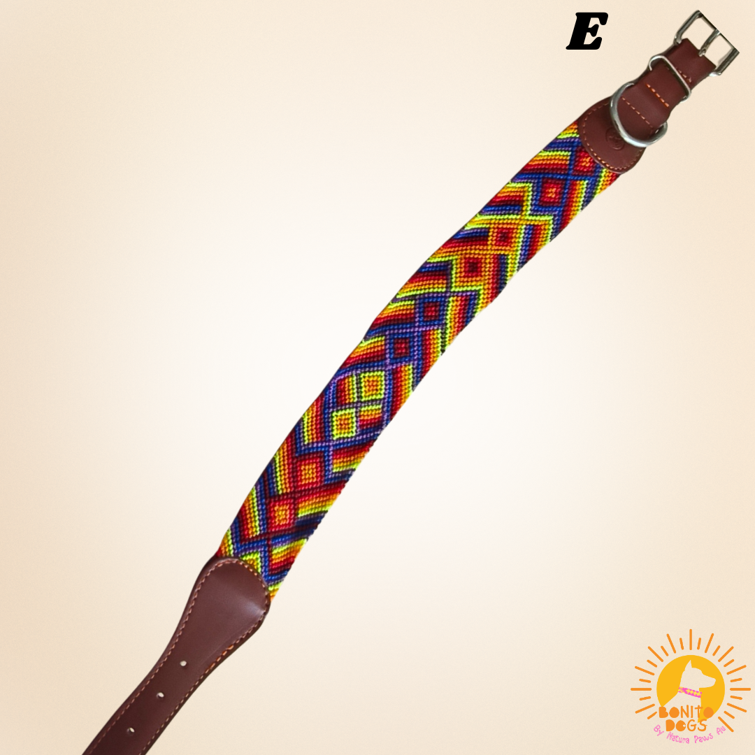 Extra-Large Mexican Leather Collar - set 2