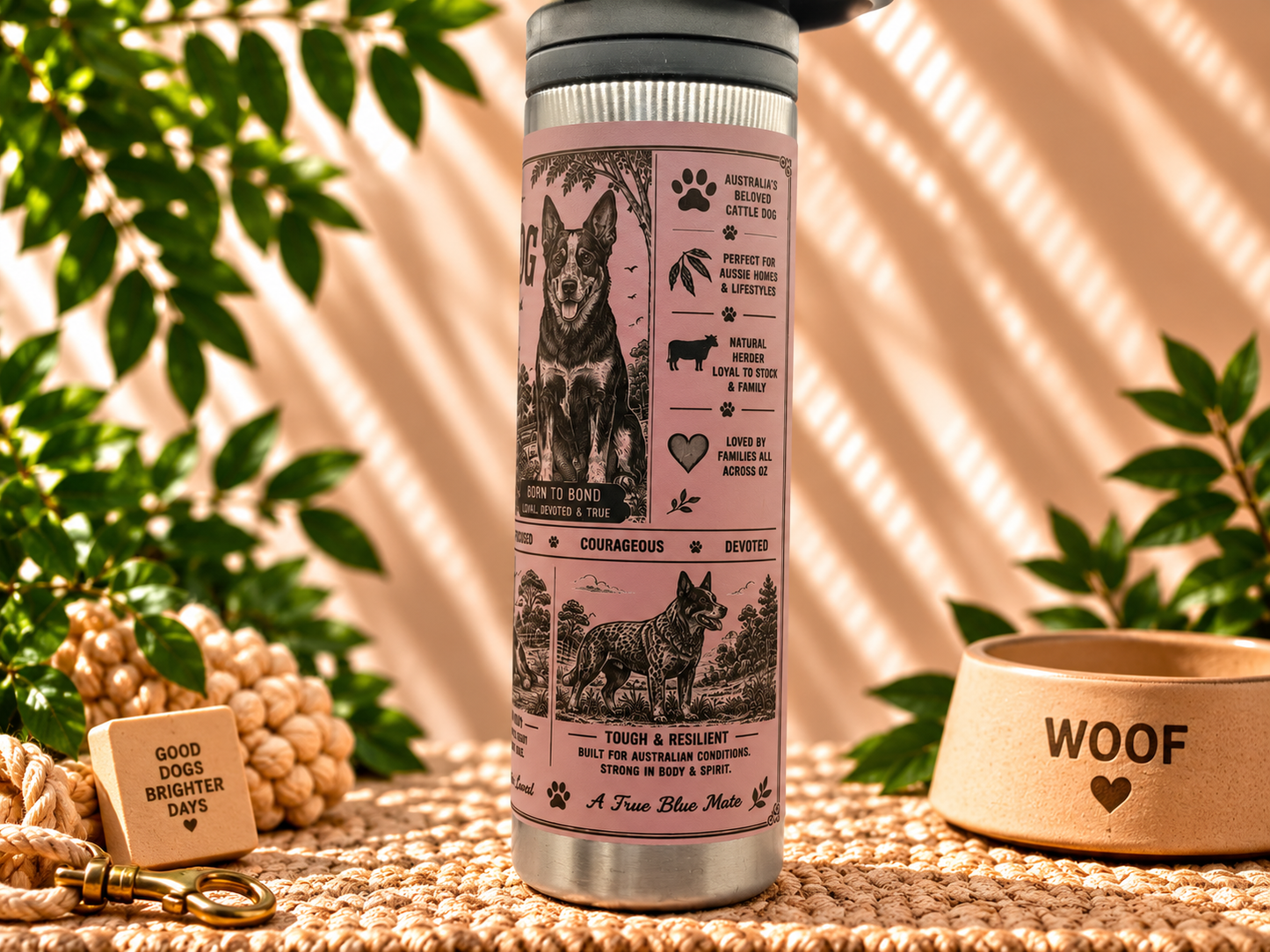Cattle Dog Lovers 600ml Water Bottle