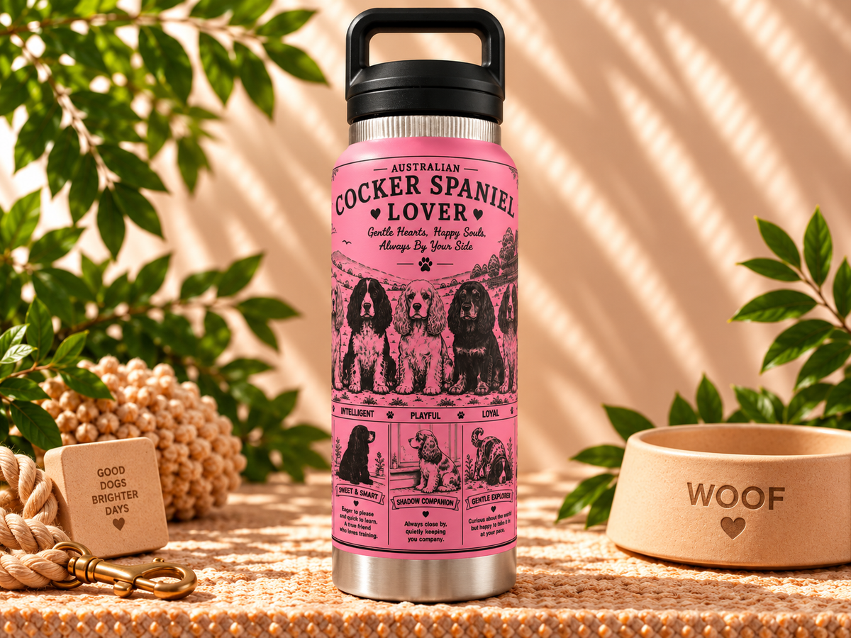 Cocker Spaniel Lovers Water Bottle 800ml