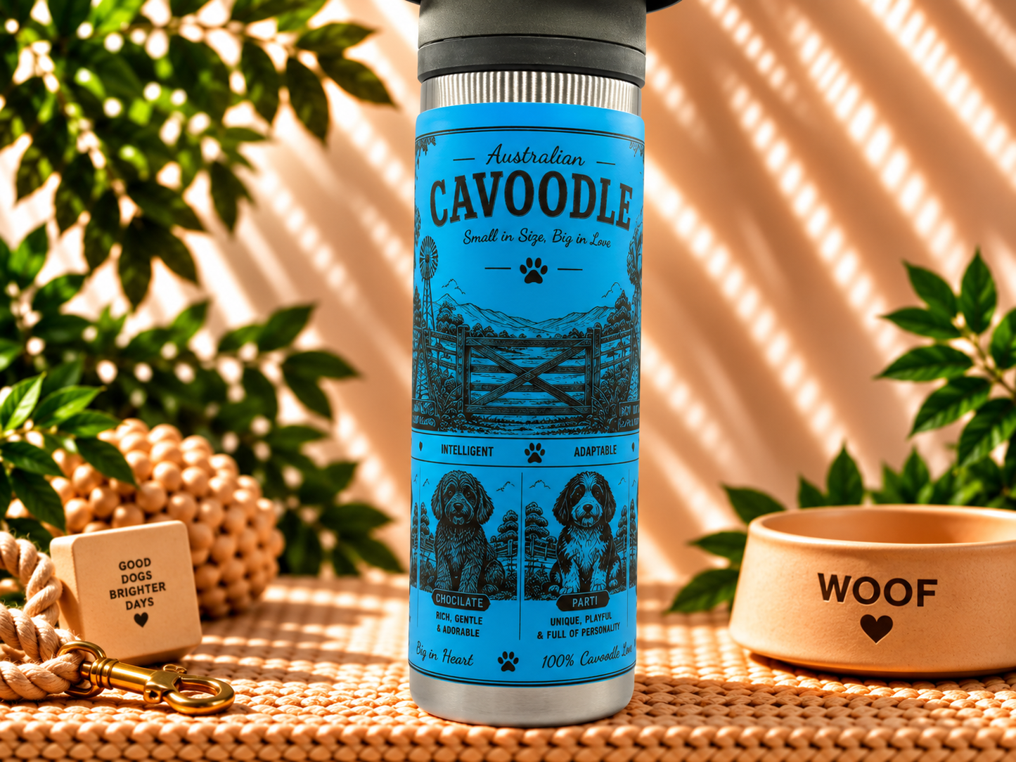 Cavoodle Lovers Water Bottle 600ml