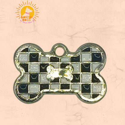 Chequered Flag Pet ID Tags