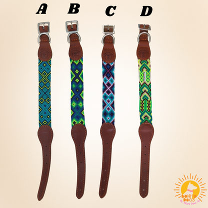 Small Mexican Leather Collar - set 2