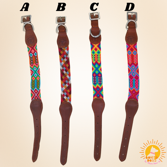 Small Mexican Leather Collar - set 1