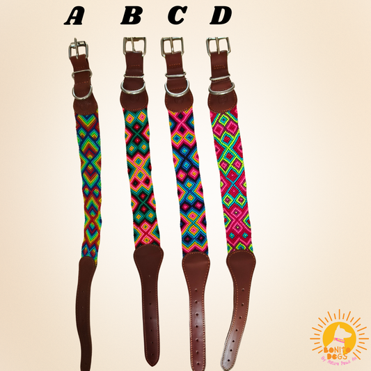 Large Mexican Leather Collar - set 1