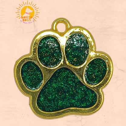 Bonito Dogs Personalised Sparkling Paw Pet Id Tag