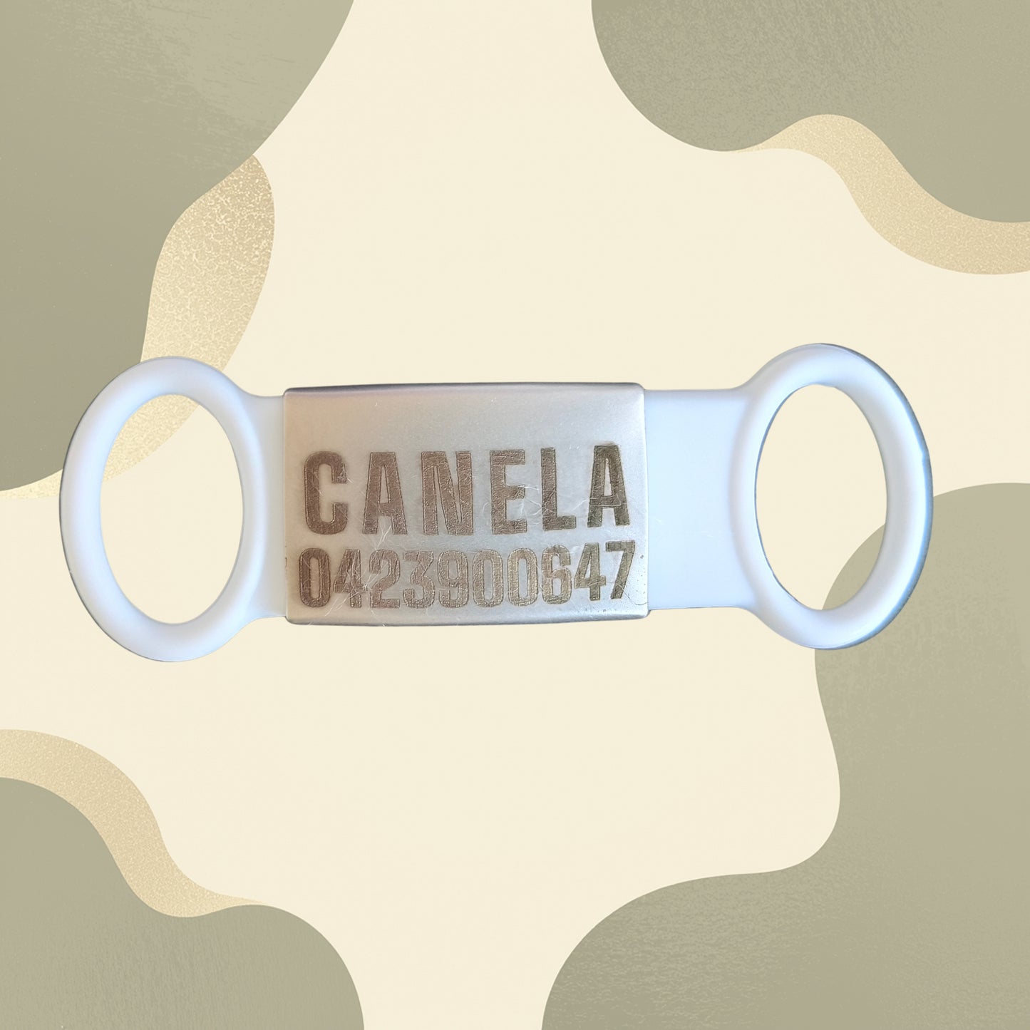 Custom Stainless Steel Pet Name Tags with Silicone Attachment- Fits Any Collar