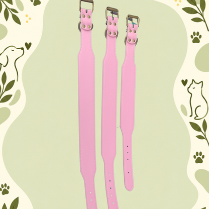 Swagger Leather Collar — Bubblegum Boss