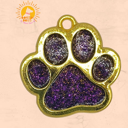 Bonito Dogs Personalised Sparkling Paw Pet Id Tag