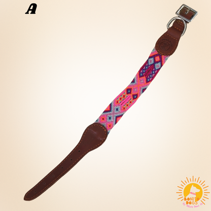 Small Mexican Leather Collar - set 3