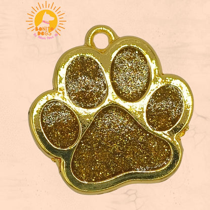 Bonito Dogs Personalised Sparkling Paw Pet Id Tag