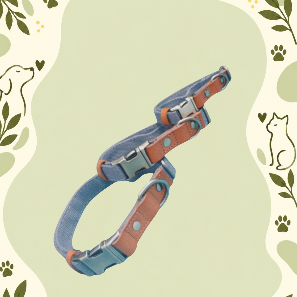 Clip ’n’ Go Adjustable Dog Collar —Grey Ghost