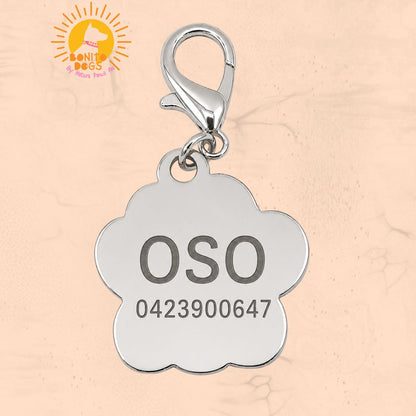 Bonito Dogs Personalised Paw Print ID Tag