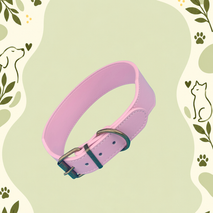 Swagger Leather Collar — Bubblegum Boss