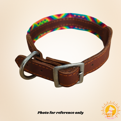 Small Mexican Leather Collar - set 3