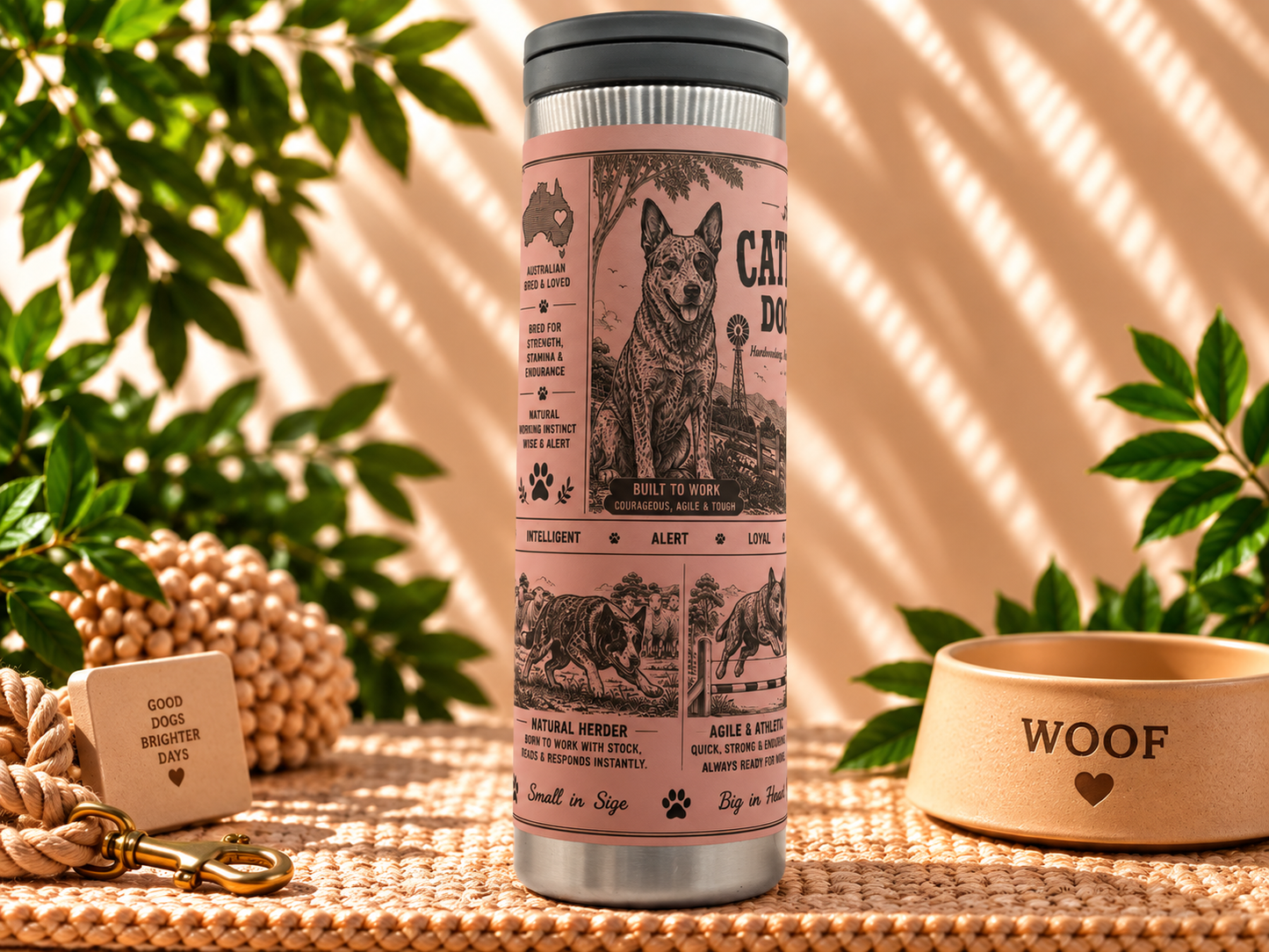 Cattle Dog Lovers 600ml Water Bottle