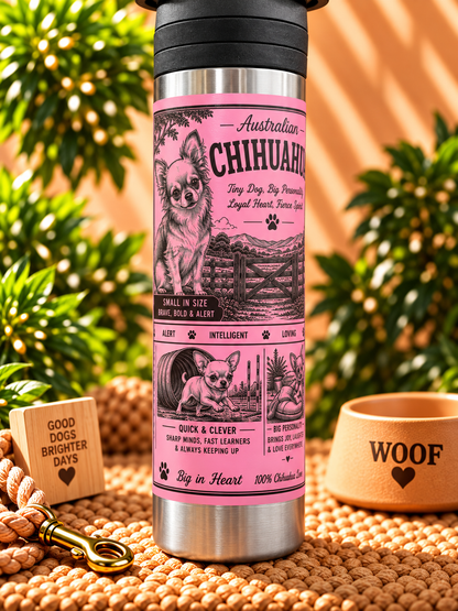 Chihuahua Lovers Water Bottle 600ml
