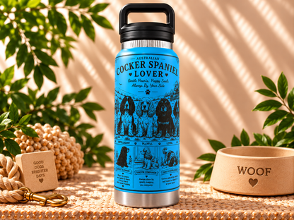 Cocker Spaniel Lovers Water Bottle 800ml