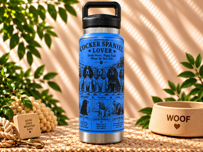 Cocker Spaniel Lovers Water Bottle 800ml