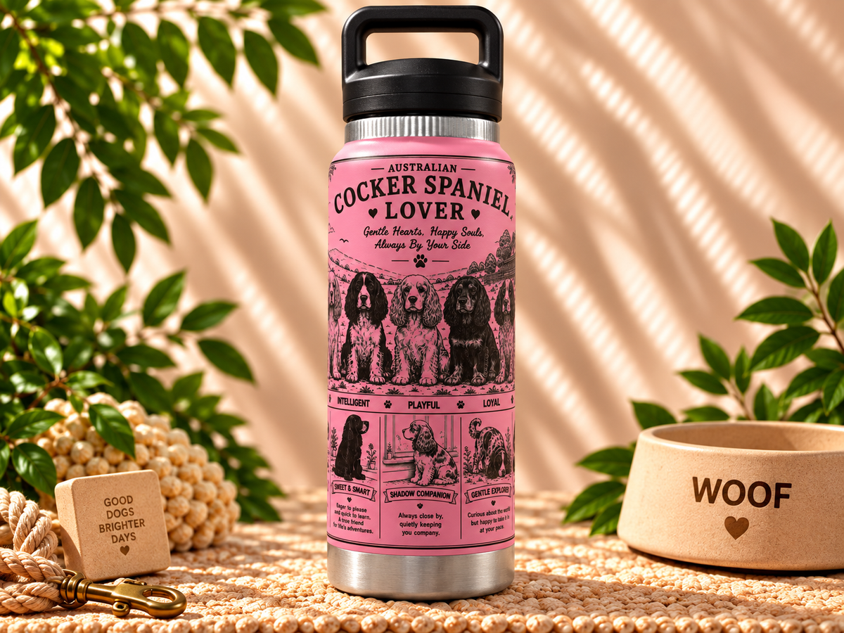 Cocker Spaniel Lovers Water Bottle 800ml