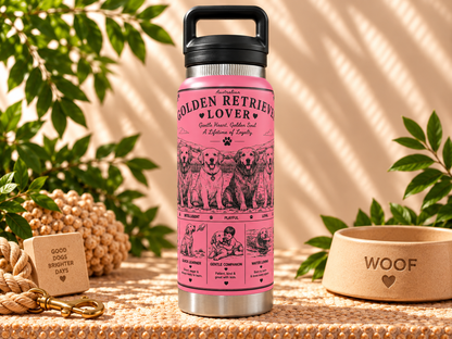 Golden Retriever Lovers Water Bottle