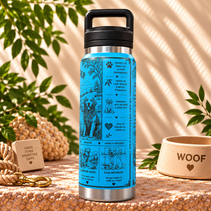 Golden Retriever Lovers Water Bottle