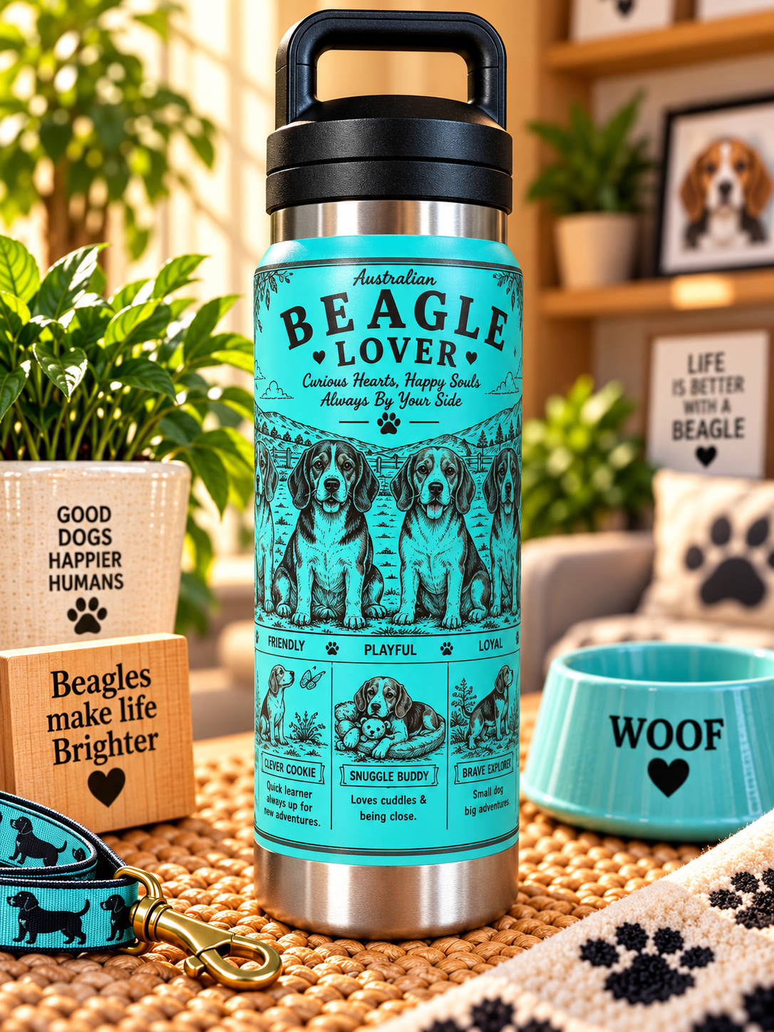 Beagle Lovers Water Bottle 800ml