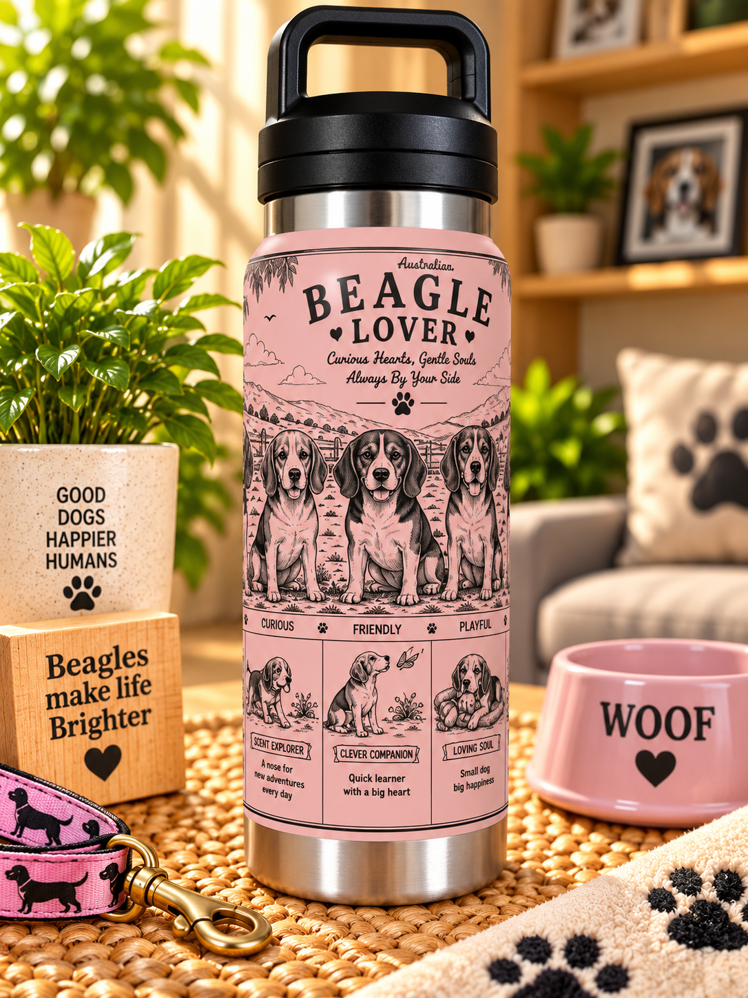 Beagle Lovers Water Bottle 800ml