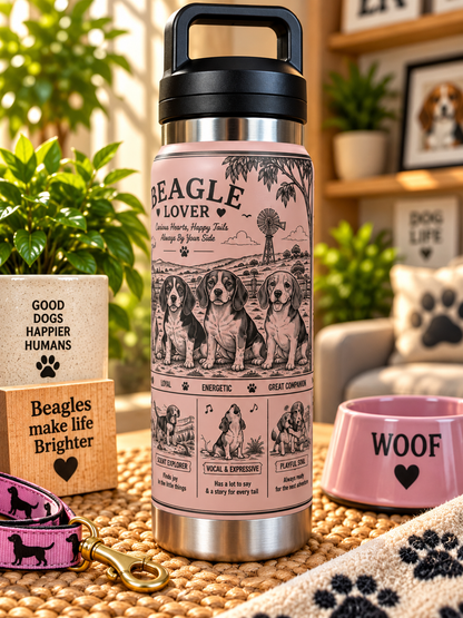 Beagle Lovers Water Bottle 800ml
