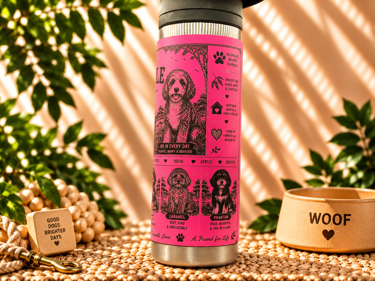 Cavoodle Lovers Water Bottle 600ml