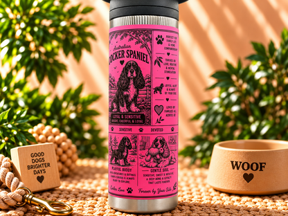 Cocker Spaniel Lovers Water Bottle 600ml