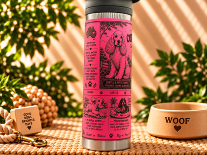 Cocker Spaniel Lovers Water Bottle 600ml