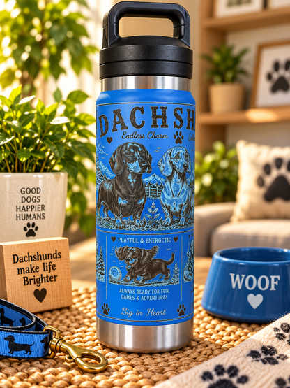 Dachshund Lovers Water Bottle 800ml