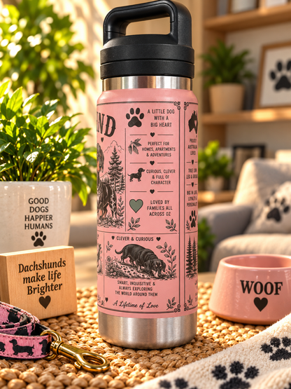 Dachshund Lovers Water Bottle 800ml
