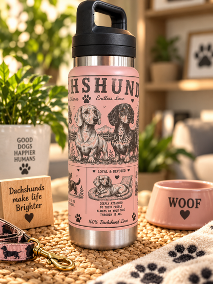 Dachshund Lovers Water Bottle 800ml