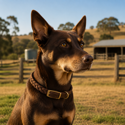 Heritage Braid Leather Collar