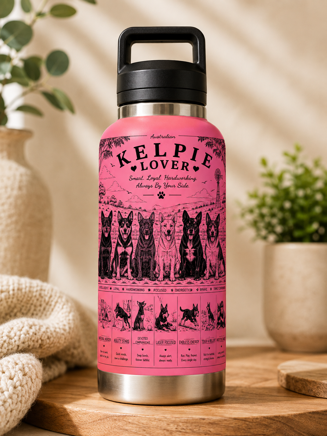 Kelpie Lovers Water Bottle