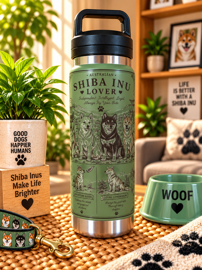 Shiba Inu Lovers Water Bottle 800ml