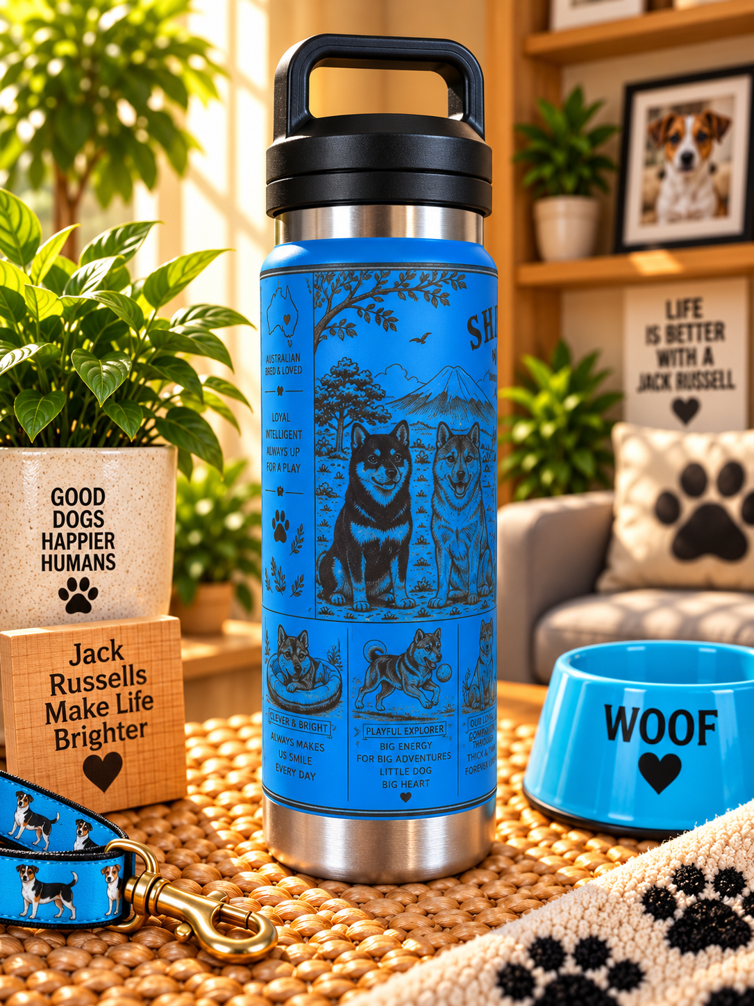 Shiba Inu Lovers Water Bottle 800ml